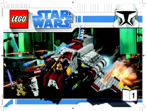 Manual Lego set 8019 Star Wars Republic attack shuttle