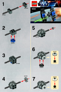 Bruksanvisning Lego set 8028 Star Wars MINI TIE Fighter