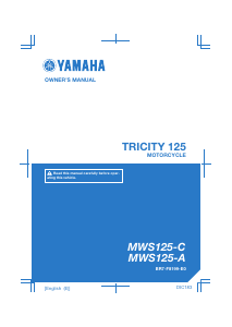 Handleiding Yamaha Tricity (2017) Scooter