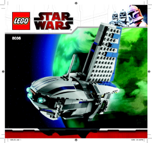 Manual de uso Lego set 8036 Star Wars Separatist shuttle