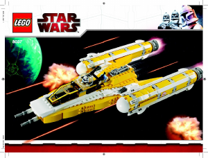 Manual Lego set 8037 Star Wars Anakins Y-Wing starfighter