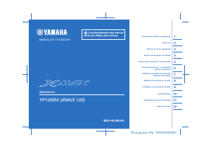 Manual Yamaha X-max 125 (2021) Motoneta