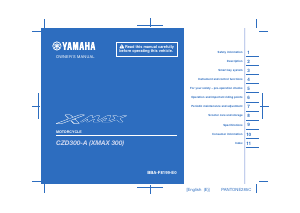 Manual Yamaha X-max 300 (2021) Scooter