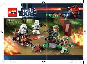 Bedienungsanleitung Lego set 9489 Star Wars Endor Rebel Trooper & Imperial Trooper Battle Pack