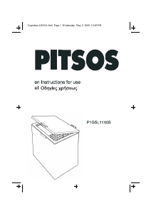 Handleiding Pitsos P1GSL1110S Vriezer