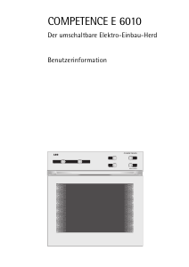Bedienungsanleitung AEG E6010-W Herd