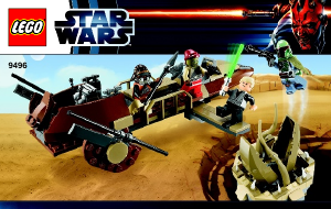 Manual Lego set 9496 Star Wars Desert skiff