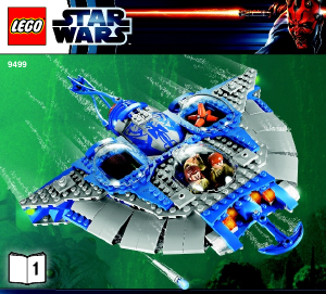 Handleiding Lego set 9499 Star Wars Gungan sub