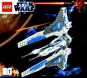 Manual Lego set 9525 Star Wars Pre Vizslas Mandalorian fighter