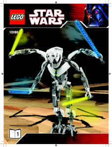 Manual Lego set 10186 Star Wars General Grievous