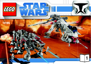 Manual Lego set 10195 Star Wars Republic dropship with AT-OT walker