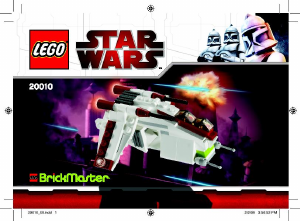 Mode d’emploi Lego set 20010 Star Wars Republic Gunship