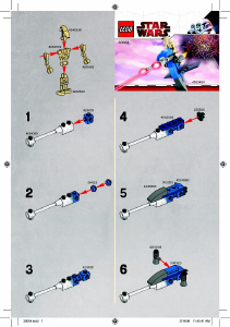 Manual Lego set 30004 Star Wars Battle droid on STAP