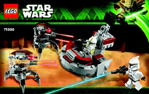 Manual Lego set 75000 Star Wars Clone troopers vs droidekas