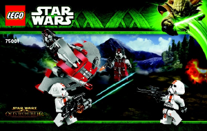 Manual Lego set 75001 Star Wars Republic troopers vs Sith troopers