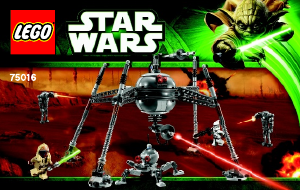 Manual Lego set 75016 Star Wars Homing spider droid