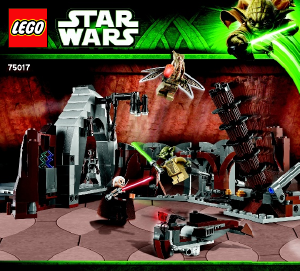 Manual Lego set 75017 Star Wars Duel on Geonosis