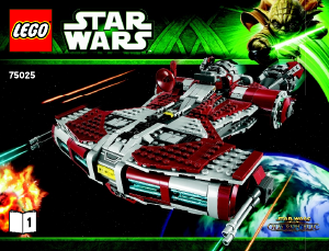 Manual de uso Lego set 75025 Star Wars Jedi defender-class cruiser