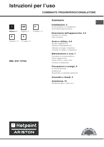 Manual Hotpoint-Ariston BMTM 1711 (TK)/HA Frigorífico combinado