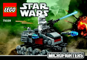 Manual Lego set 75028 Star Wars Clone turbo tank