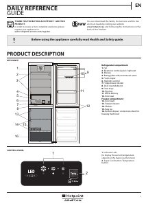 Handleiding Hotpoint-Ariston H9 A2E SB H Koel-vries combinatie