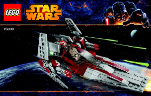 Manual Lego set 75039 Star Wars V-Wing starfighter