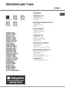 Manual Hotpoint-Ariston FH 89 P IX/HA Oven