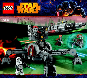Manual de uso Lego set 75045 Star Wars Republic AV-7 anti-vehicle cannon