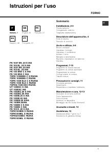 Manuale Hotpoint-Ariston FK 103EL .20 X/HA Forno