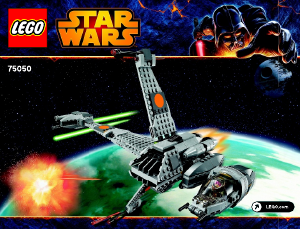 Kullanım kılavuzu Lego set 75050 Star Wars B-Wing