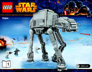 Vadovas Lego set 75054 Star Wars AT-AT