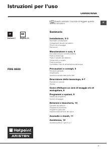 Manuale Hotpoint-Ariston FDG 8620 IT Lavasciuga