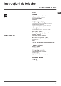 Manual Hotpoint-Ariston WMD 942K EU Mașină de spălat