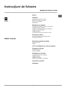 Manual Hotpoint-Ariston WMSD 723S EU Mașină de spălat