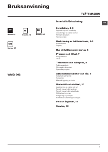Käyttöohje Hotpoint-Ariston WMG 662 SK Pesukone
