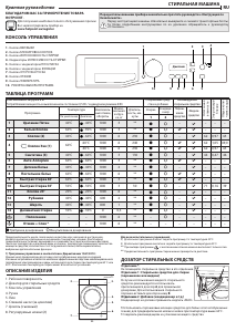 Руководство Hotpoint-Ariston VMSF 6013 B BY Стиральная машина