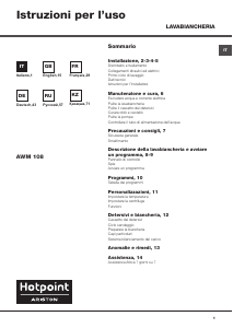 Руководство Hotpoint-Ariston AWM 108 (EU).N Стиральная машина