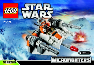 Manual de uso Lego set 75074 Star Wars Snowspeeder