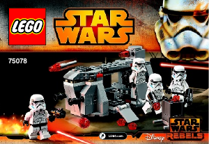 Manuál Lego set 75078 Star Wars Přepravní loď Impéria