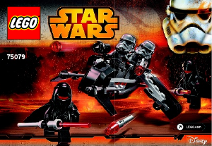 Manual Lego set 75079 Star Wars Shadow troopers