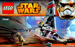 Bruksanvisning Lego set 75081 Star Wars T-16 skyhopper