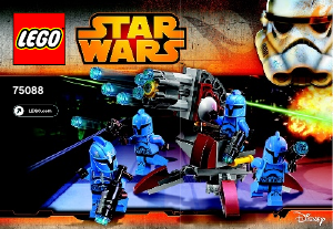 Manual Lego set 75088 Star Wars Senate commando troopers