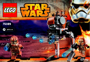 Manual Lego set 75089 Star Wars Geonosis troopers