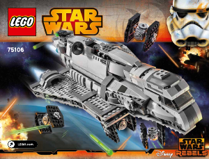 Manual de uso Lego set 75106 Star Wars Imperial assault carrier