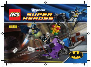 Manual Lego set 6858 Super Heroes Catwoman catcycle city chase