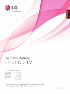 Handleiding LG 42LE7500-CB LED televisie