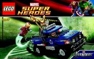 Manuale Lego set 6867 Super Heroes La fuga di Loki