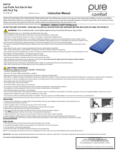 Handleiding Pure Comfort 6006TLB Luchtbed