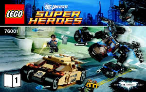 Manual Lego set 76001 Super Heroes The bat vs. Bane - Tumbler chase