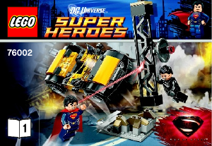 Manual de uso Lego set 76002 Super Heroes Metrópolis Showdown
